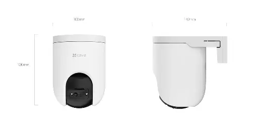 كاميرا خارجية EZVIZ H8c بدقة 4 ميجابكسل تعمل بالواي فاي مع حركة أفقية وعمودية (Pan & Tilt)