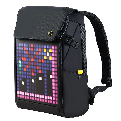 ديفوم – حقيبة الظهر Backpack-M بشاشة عرض رسوم متحركة LED بالبكسل قابلة للتخصيص