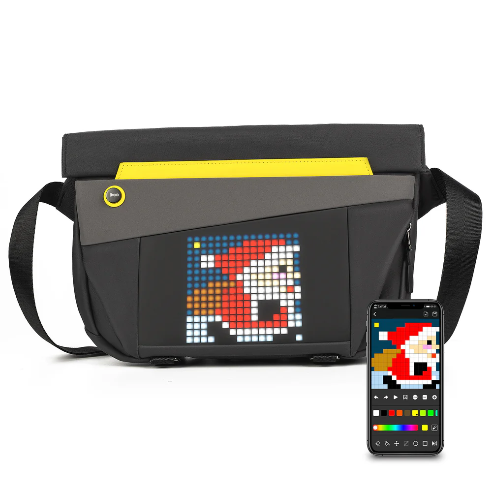 ديفوم – حقيبة رسول Pixoo Slingbag-V بشاشة عرض LED بالبكسل 16x16