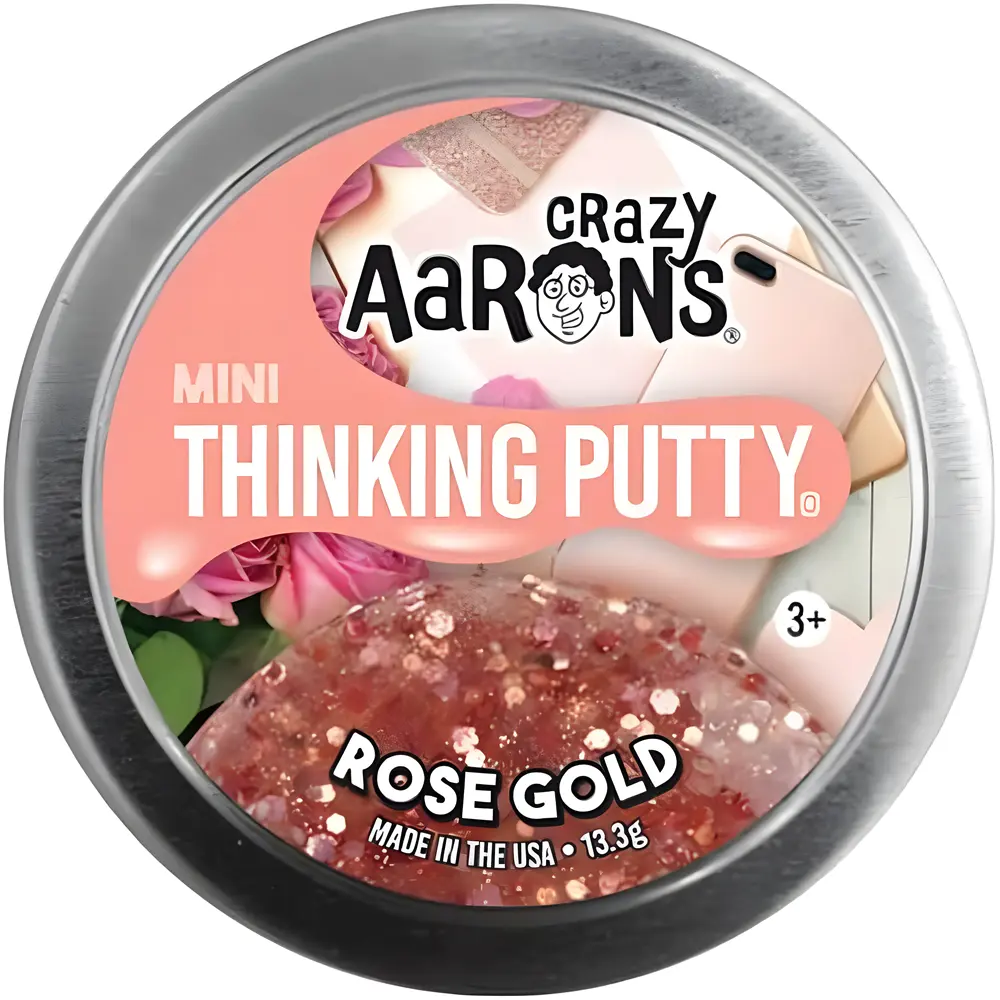 Crazy Aaron Mini Rose Gold Thinking Putty Tin