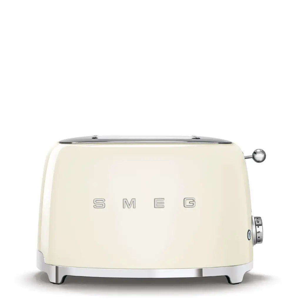 محمّصة خبز Smeg بتصميم خمسينيات القرن، لشريحتين وبفتحتين