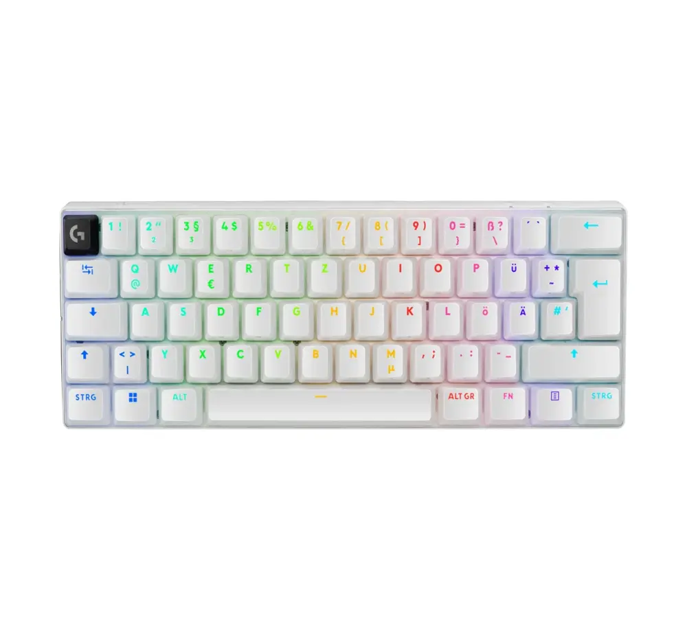 لوجيتك Pro X 60 لايتسبيد وايرلس لوحة مفاتيح ألعاب (Tactile) أبيض
