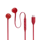 سماعات أذن داخلية JBL T305C-BU، بمنفذ USB، مع ميكروفون