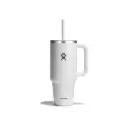 Hydroflask Travel Tumbler White With Straw 1.2L