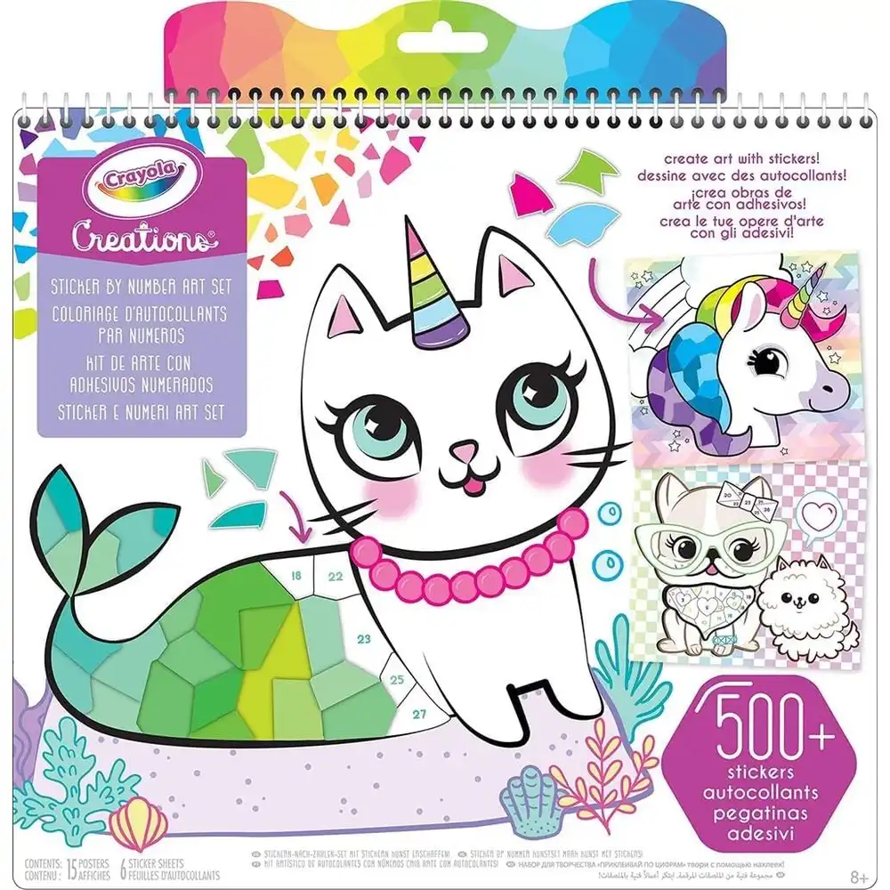 Crayola - Crayola Creations Sticker By Number Art Set