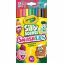 Crayola – 10 أقلام تلوين عطرية قابلة للغسل، رفيعة الخط
