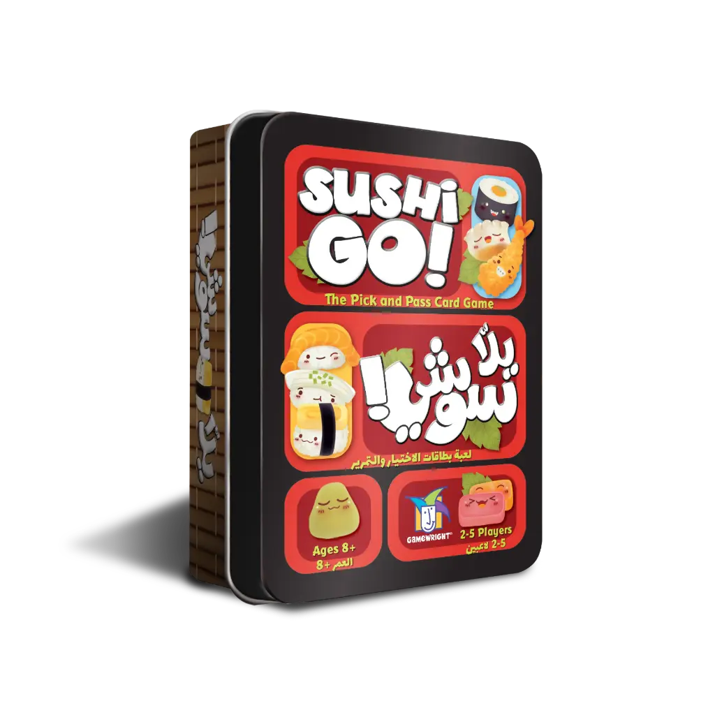 Sushi Go! The Pick and Pass Card Family Game 2-5 Players Quick Game Arabic 
