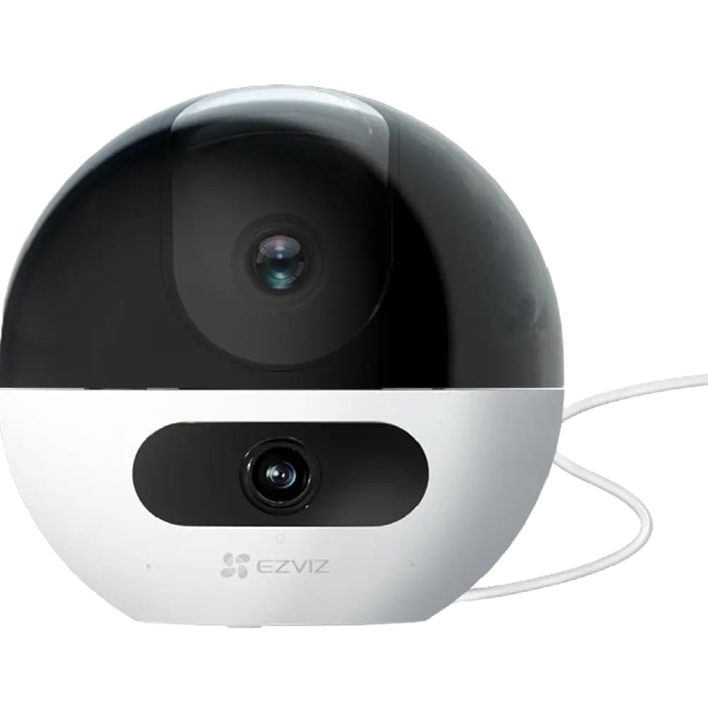 كاميرا مراقبة داخلية EZVIZ C7 بعدستين بدقة 4 ميجابكسل تعمل بالواي فاي مع تغطية 360 درجة