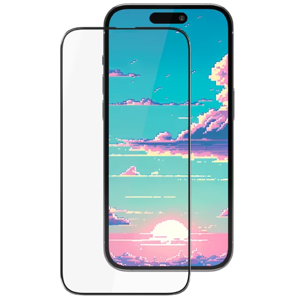 واقي شاشة زجاجي Proove Pixel لهاتف آيفون 16 برو ماكس – أسود