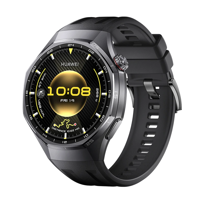 هواوي واتش GT6 برو مقاس 46 ملم – اللون الأسود مع سوار EasyFit لساعة GT6 مقاس 46 ملم (22 ملم) (هدية)