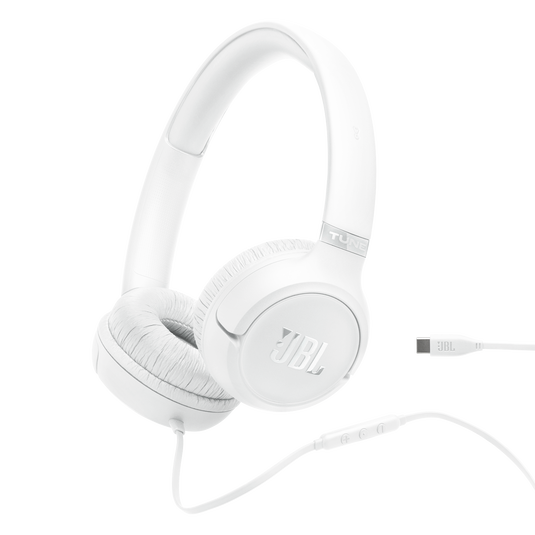 سماعة JBL Tune 530C سلكية داخل الأذن بمنفذ USB-C - لون أبيض