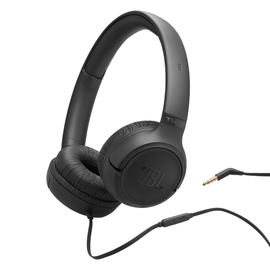 JBL Tune 530 Wired On-Ear Headphones - Black