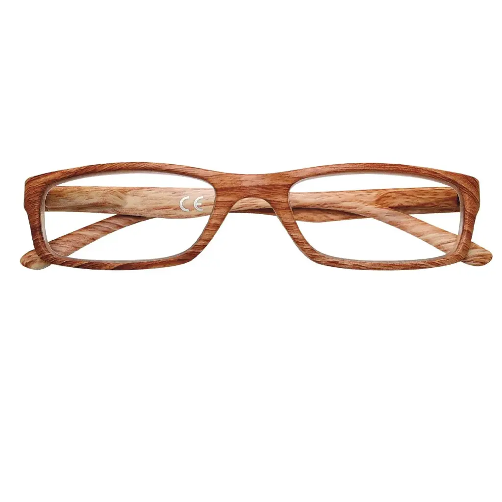 Zippo Reading Glasses – B13 Wood-Look Acetate Charcoal Frame +1.00 – 31Z-B13-WOC100