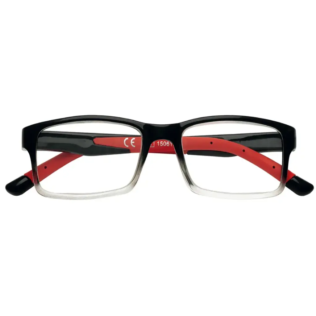 نظارة قراءة زيبو – إطار "Classic Red" موديل 091 بقوة +1.00 – 31Z091-RED100