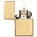 ولاعة زيبو المقاومة للرياح – "Brass Venetian" الحجم العادي – سلسلة 352B – 352B