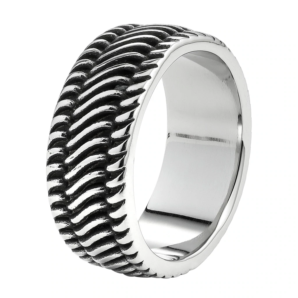 Zippo Tyre Shape Ring – Matte Black Size 70 (2007184)
