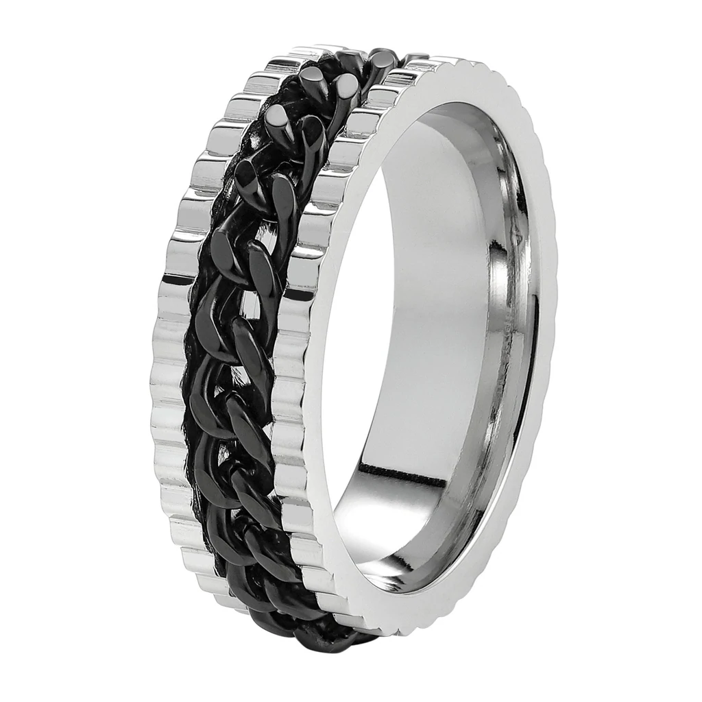 Zippo Black Link Chain Ring – Size 60 (2007186)