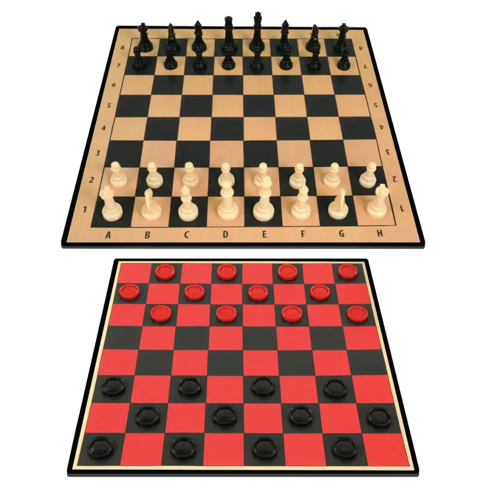 Ambassador Classic Games 2-in-1 Chess & Checkers
