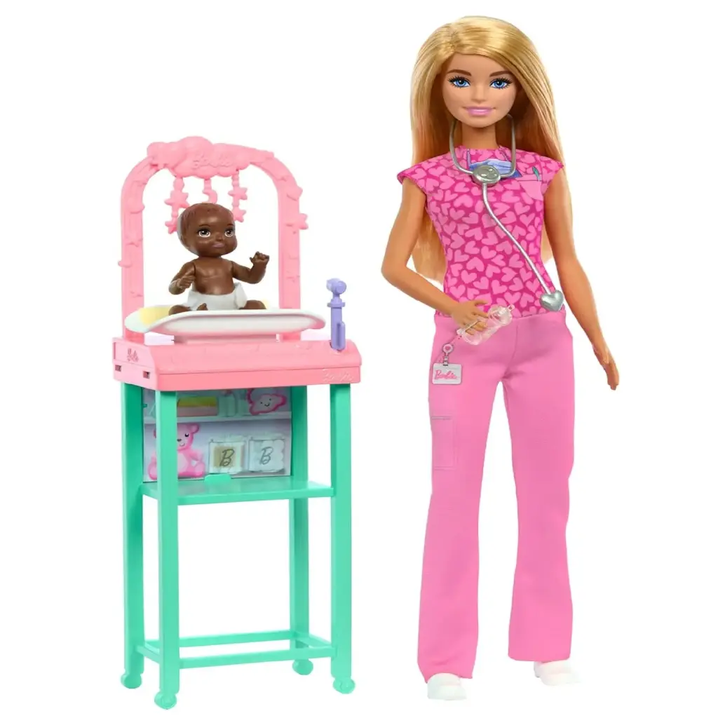 Barbie Nurturing Baby Doctor Doll Playset - White