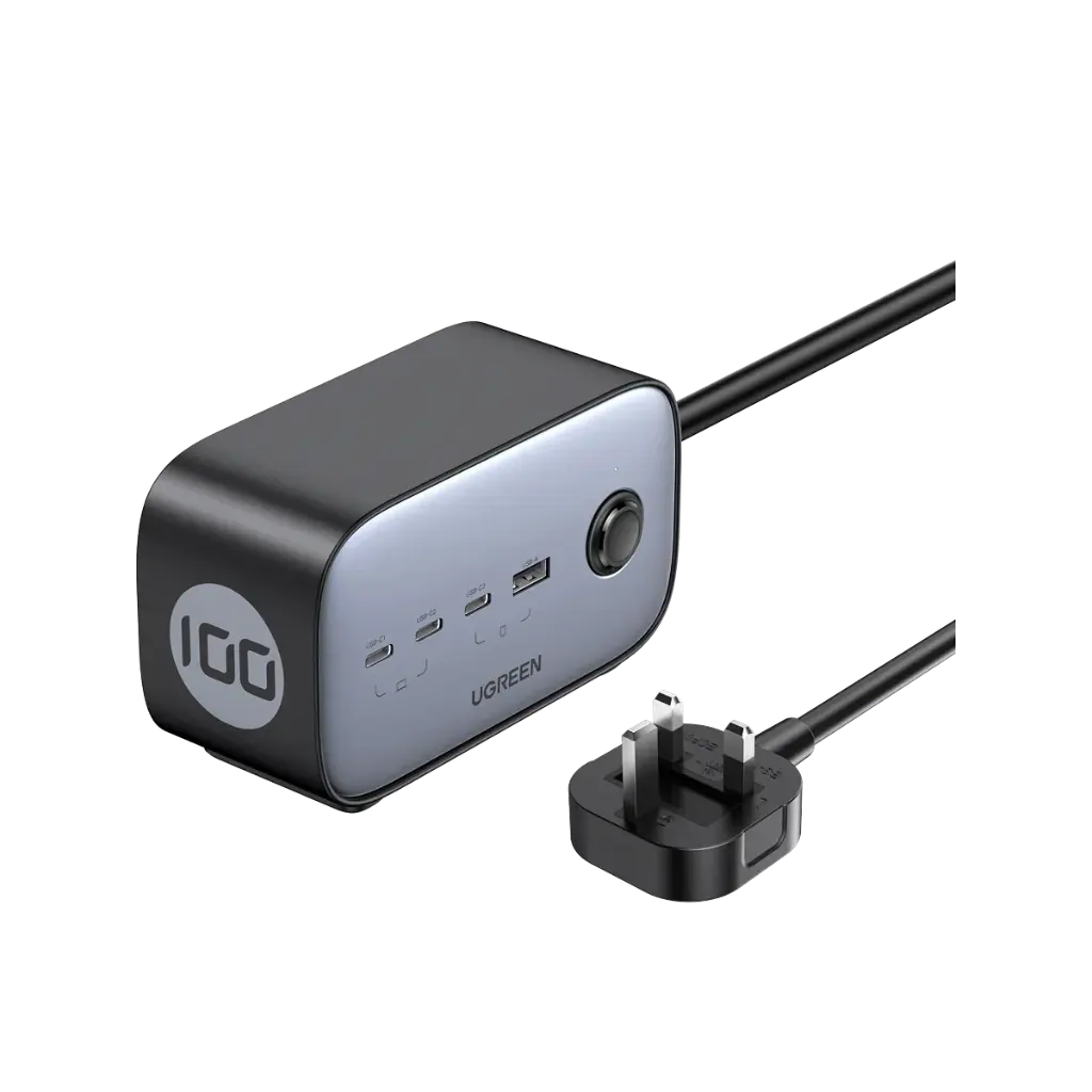 UGREEN DigiNest Pro - Desktop Power Strip - 100W - 1.8 m - Gray