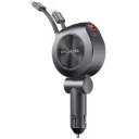 Promate DriveGear-R2 88W 4-in-1 Retractable USB-C/Lightning Car Charger - Black