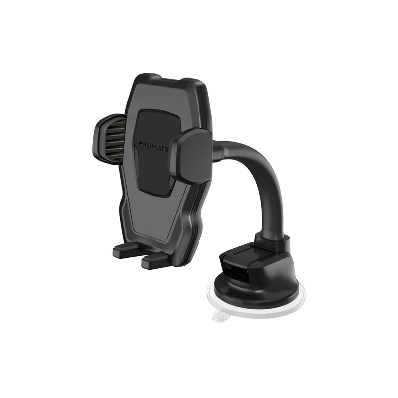 بروميت (DashMount) قاعدة تثبيت ذكية للهواتف (Gooseneck) على لوحة القيادة أو الزجاج الأمامي - أسود