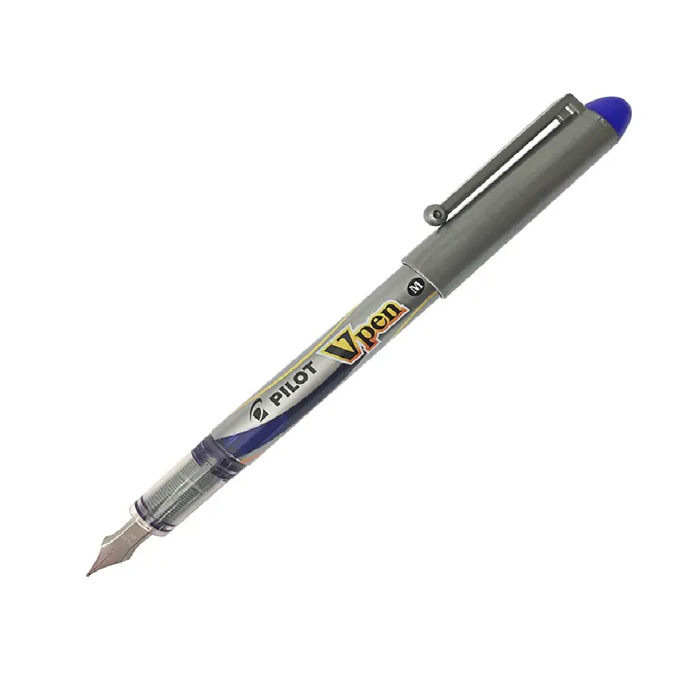 بايلوت (V-Pen) قلم حبر سائل للاستخدام لمرة واحدة، سن متوسط - أزرق - SVP-4M-L