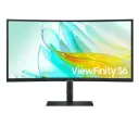Samsung ViewFinity S6 S65UC 34" UWQHD VA 100Hz USB-C 1000R Curved Monitor - Black
