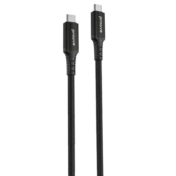 بروفي (Proove Cable Speed Line) كابل من (Type-C) إلى (Type-C) بقوة 240 واط بطول 1 متر - أسود