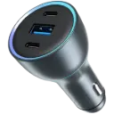 بروفي (Proove Super Charge) شاحن سيارة بقوة 130 واط (2 منفذ Type-C + منفذ USB) - رمادي