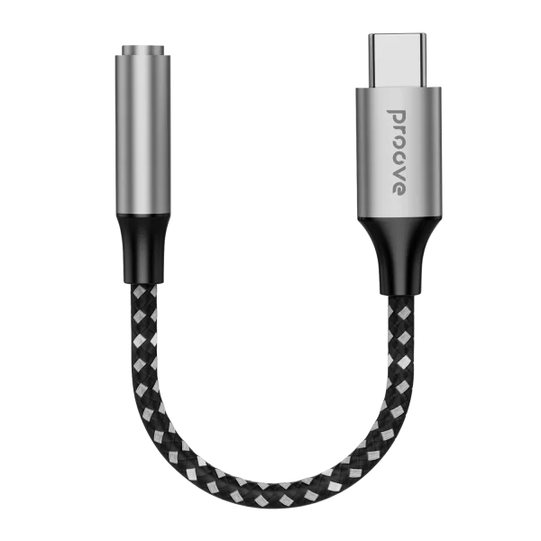 بروفي (Proove SoundMesh) محول صوت من منفذ (Type-C) إلى 3.5 ملم - رمادي