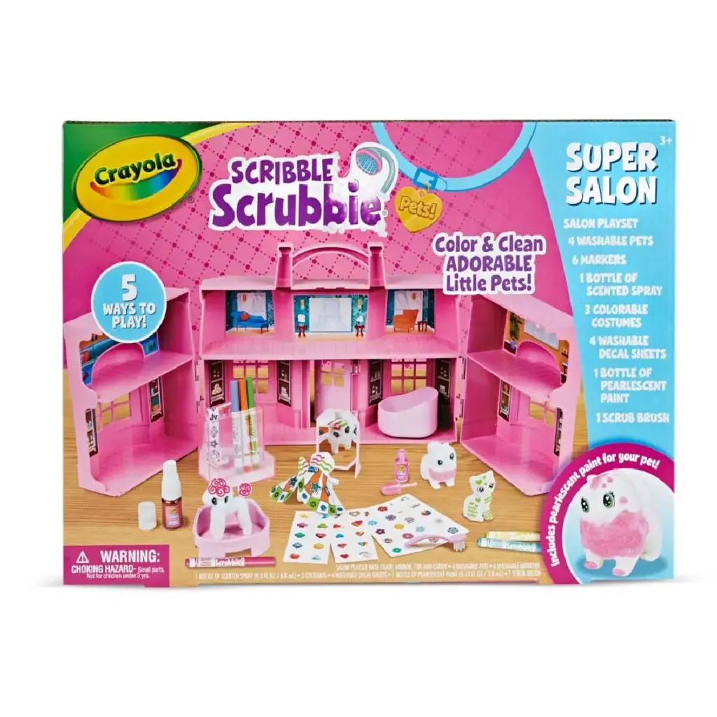 Crayola Scribble Scrubbie Pets, Super Salon