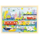 Viga Wooden 48 Pcs Puzzle - City Transportation