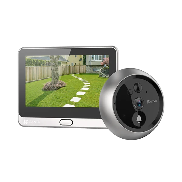 EZVIZ DP2 2K Wire-Free Peephole Doorbell with 4.3-inch Color Touch Screen