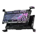 جرافاستار Mercury K1 Pro الإصدار الخاص (Special Edition) لوحة مفاتيح للألعاب - لون أسود سايبربانك (Cyberpunk)