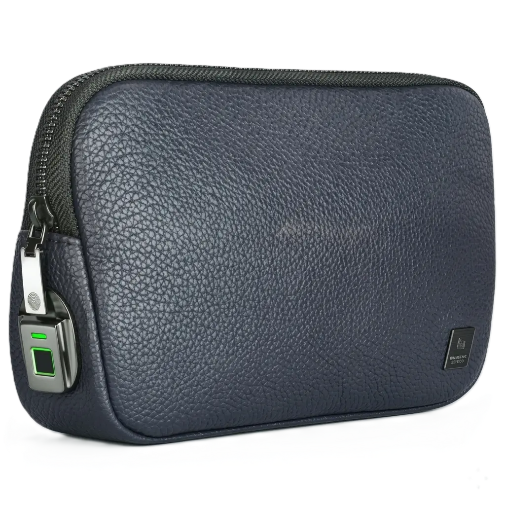 Wiwu Alpha Fingerprint Lock Clutch Bag - Dark Blue
