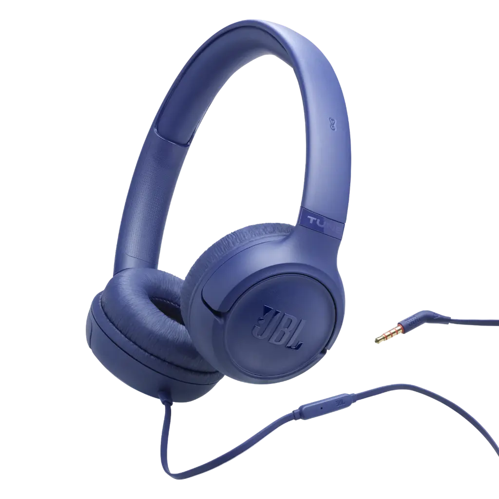 JBL Tune 530 Wired On-Ear Headphones - Blue