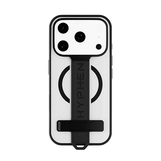 Hyphen FLEX Grip & Stand MagSafe Case - Gray - iPhone 17 Pro - 6.3