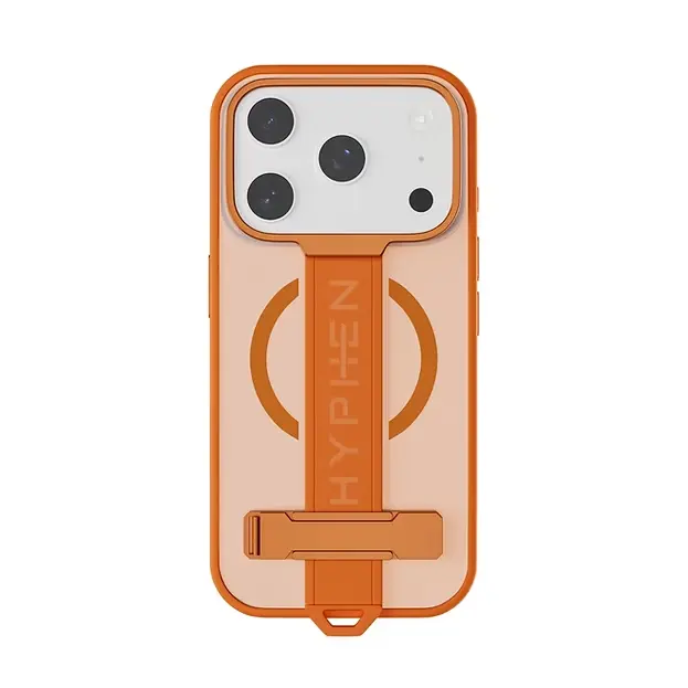 Hyphen FLEX Grip & Stand MagSafe Case - Tangerine - iPhone 17 Pro Max - 6.9