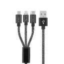 Hyphen 3 in 1 (Lightning+Type C+Micro-USB) Cable - 1M