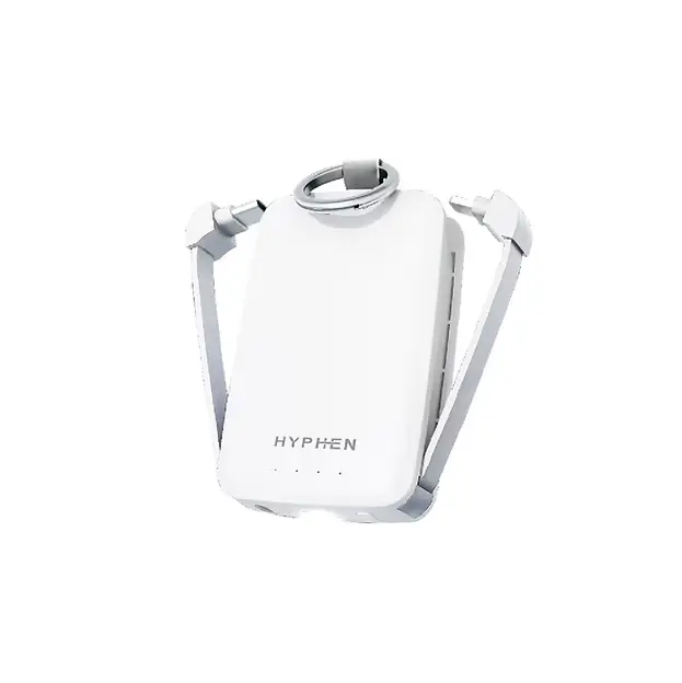 Hyphen RESCUE Key Ring Emergency Power Bank - White