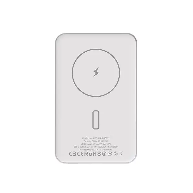 Hyphen MOWA S5 Super Slim MagSafe Power Bank 5000 mAh - White