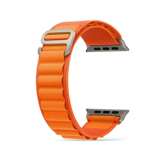 Hyphen Watch Strap - Apple Ultra 49mm - Nylon Loop Large - Orange