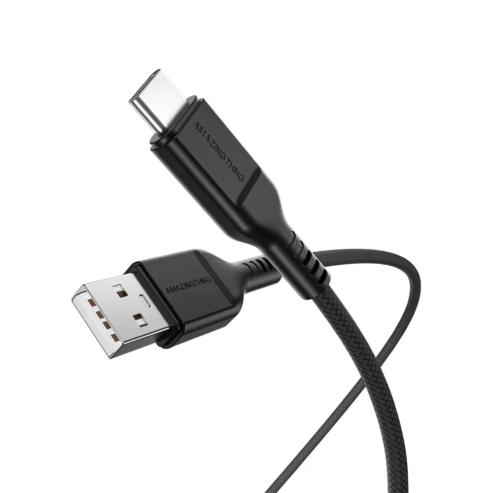 كابل أميزينج ثينج ثاندر برو من USB-C إلى USB-A بقدرة 3 أمبير وبطول 2.1 متر - أسود