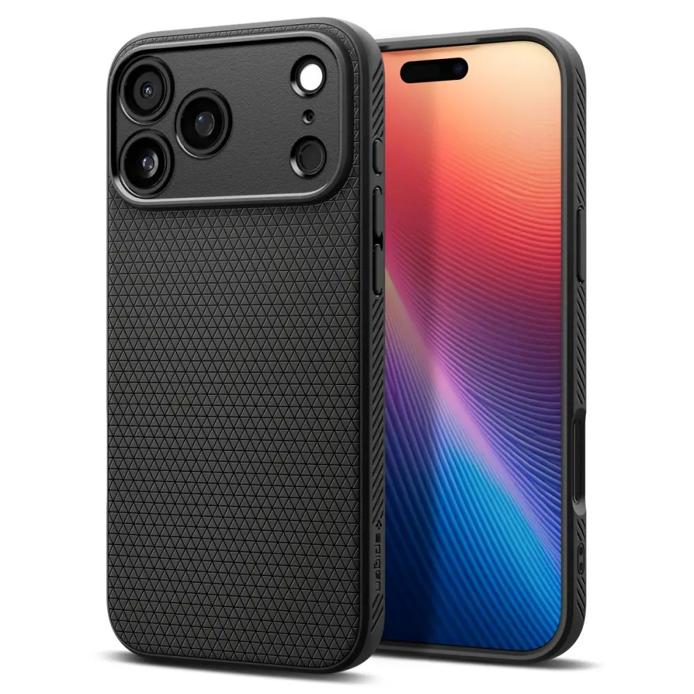 Spigen iPhone 17 Pro Liquid Air Case - Matte Black