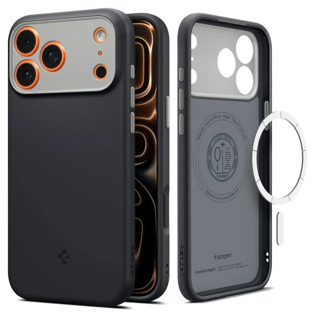 Spigen iPhone 17 Pro Max Nano Pop MagFit Case - Black Sesame