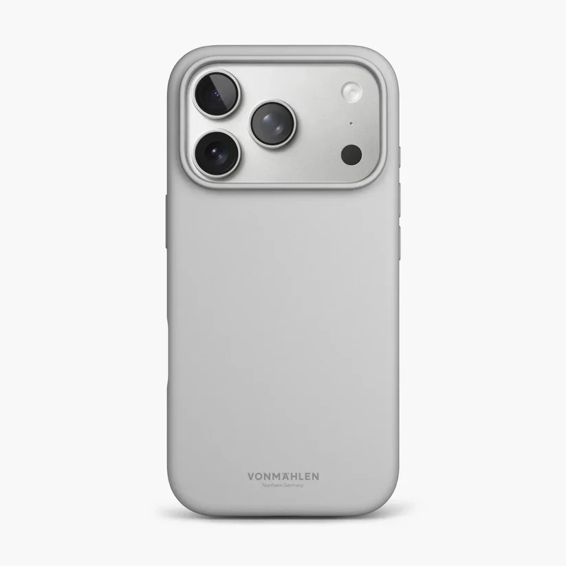 Vonmählen Soft Silicone Case for iPhone 17 Pro Max - Light Gray