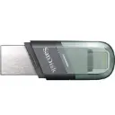 SanDisk iXpand Flip USB 3.1 Flash Drive 64GB Type-A + Lightning - Silver/Green