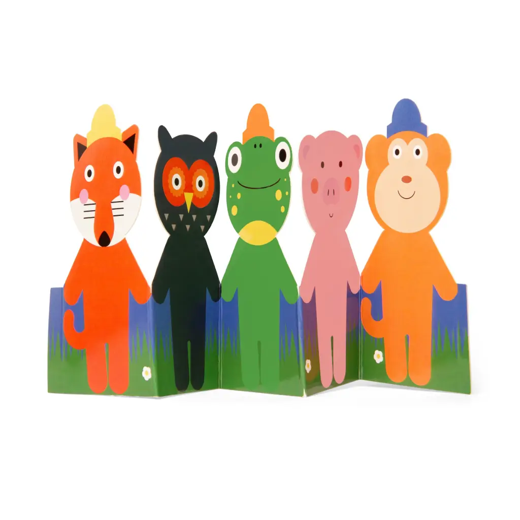 Kikkerland Kidoki Animal Dress-Up Stickers