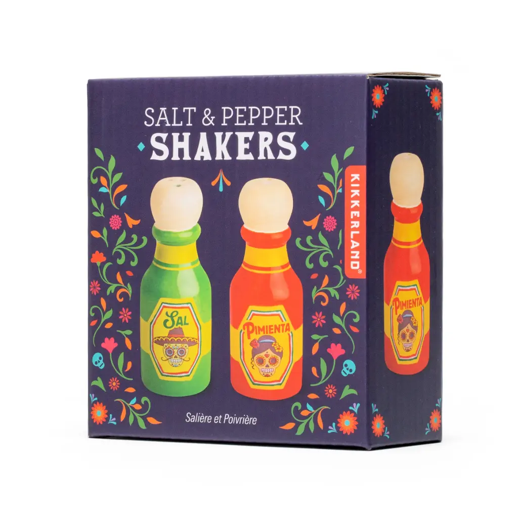 Kikkerland Hot Sauce Salt & Pepper Shakers